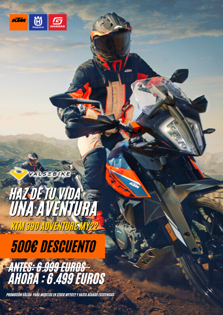 Promo KTM 390 Adventure MY22 500€ Promo Valsebike